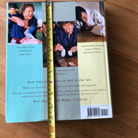 Julia and Jacques Cooking at Home by Julia Child & J. Pepin Cookbook Hardcover - Picture 9 of 12